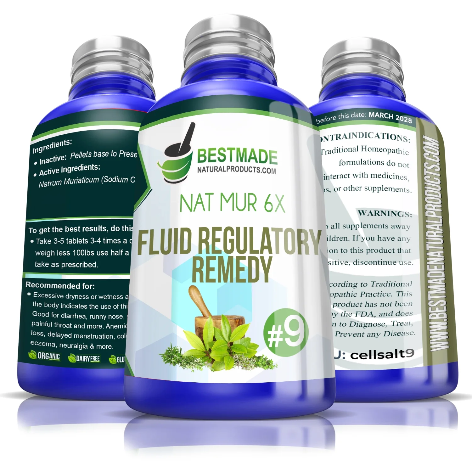 Natrum Muriaticum 6x | Fluid Regulatory Remedy