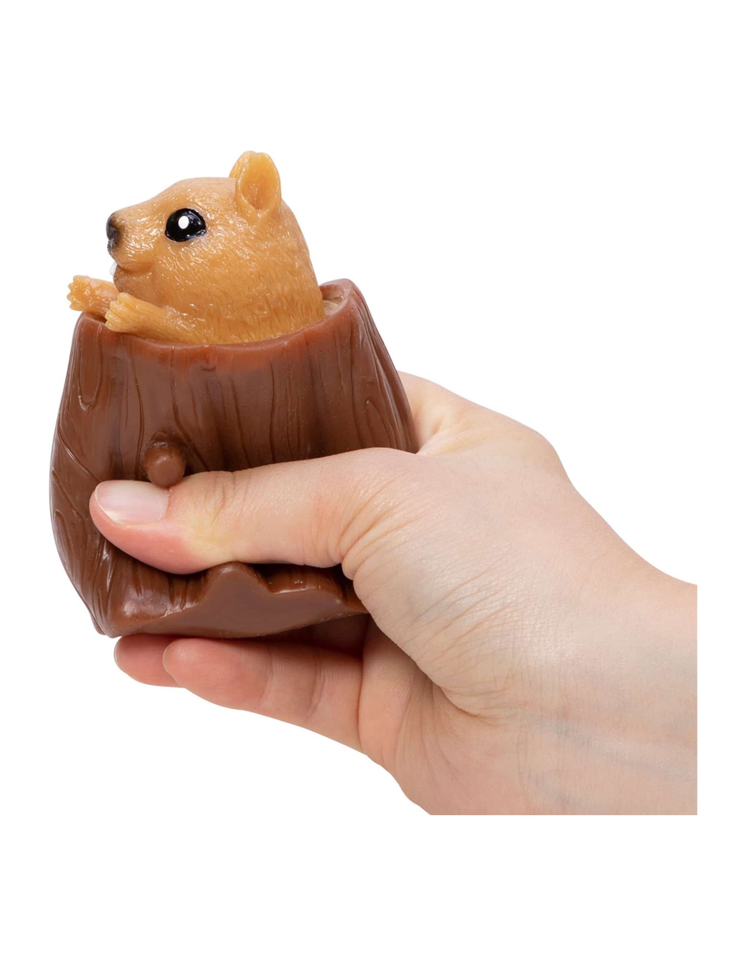 Schylling Funny Nutty Squirrel Popper, Stress Reliever Silicone Stress Reliever Toy, Squeeze  Age 3+