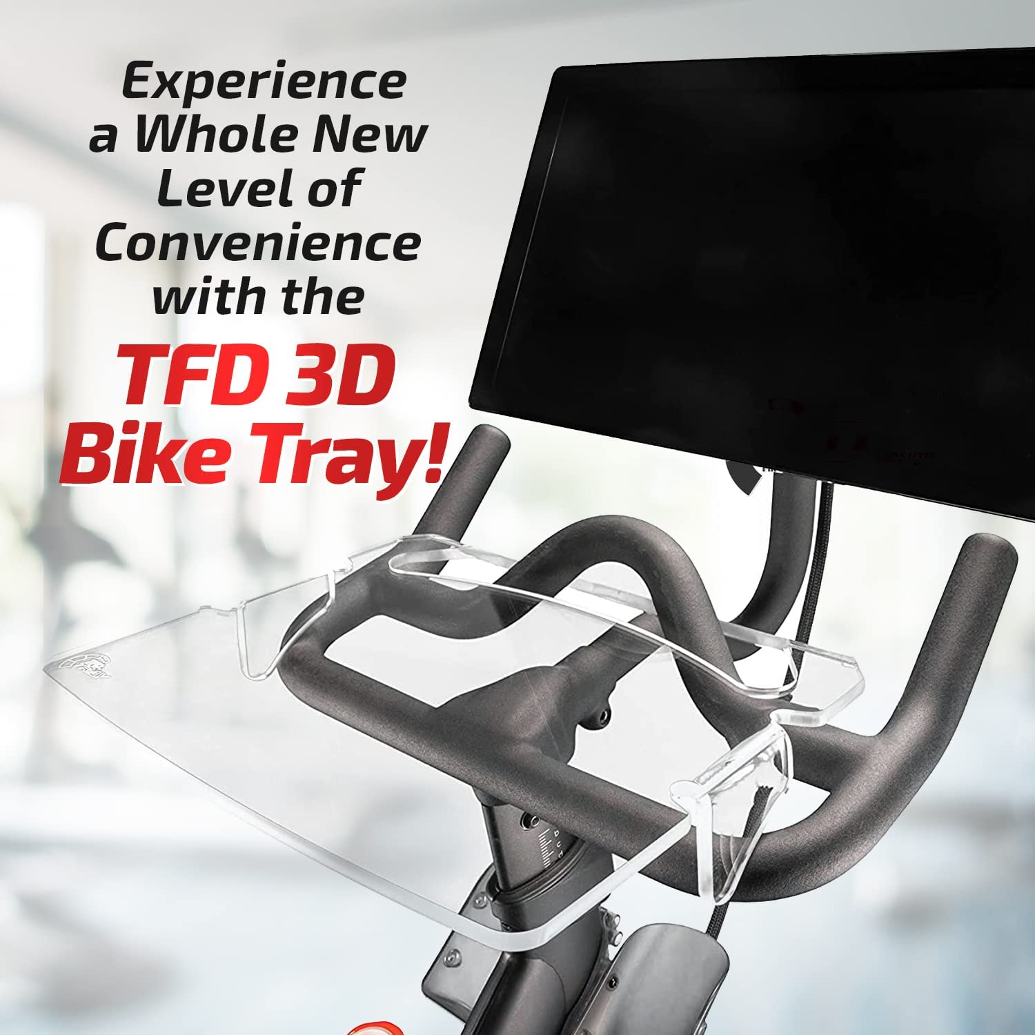 The Tray3d | Compatible With Peloton Bikes & Bike+ (Both Models), Made In The USA, Laptop & Desk Tray Holder | Designed With Premium Grade Materials - The Ultimate Peloton Accessories