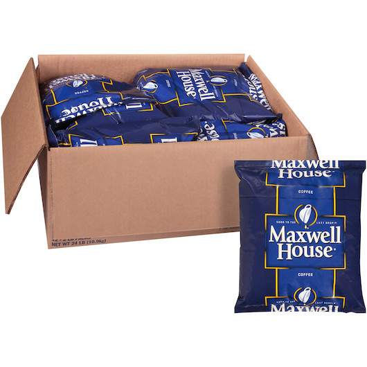 Maxwell House Regular Roast Whole Bean Coffee, 2 Pounds, 12 Per Case