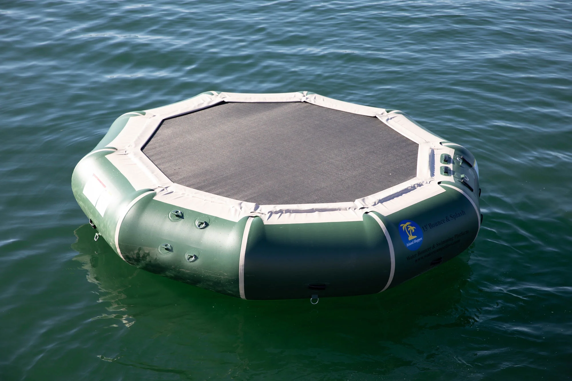 Island Hopper 13' Bounce N Splash Water Bouncer Natural Green (Water Bouncer only)