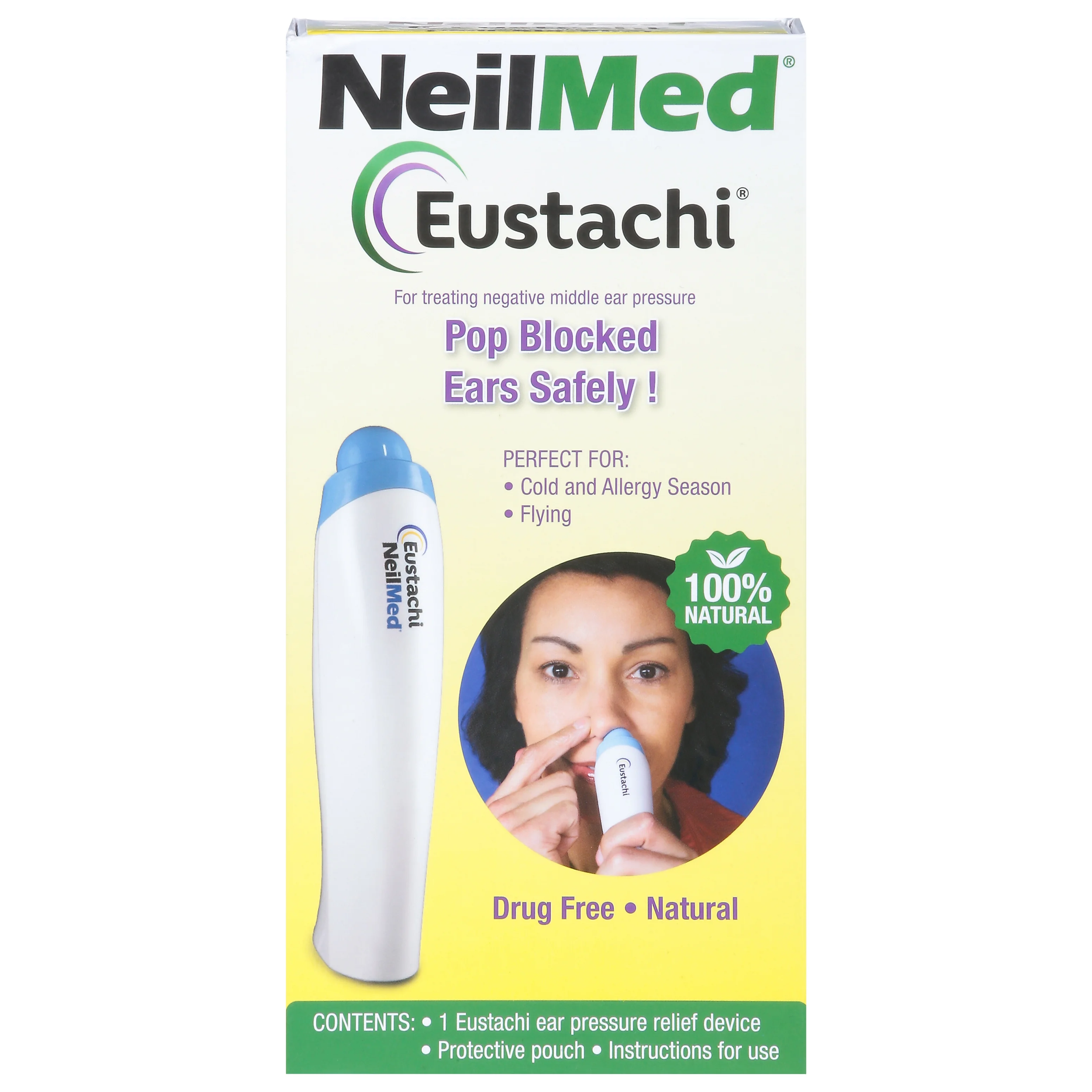 NeilMed Eustachi-Eustachian Tube Exercise-Pop Blocked Ears Safely. Helps Relieve Ear Pressure