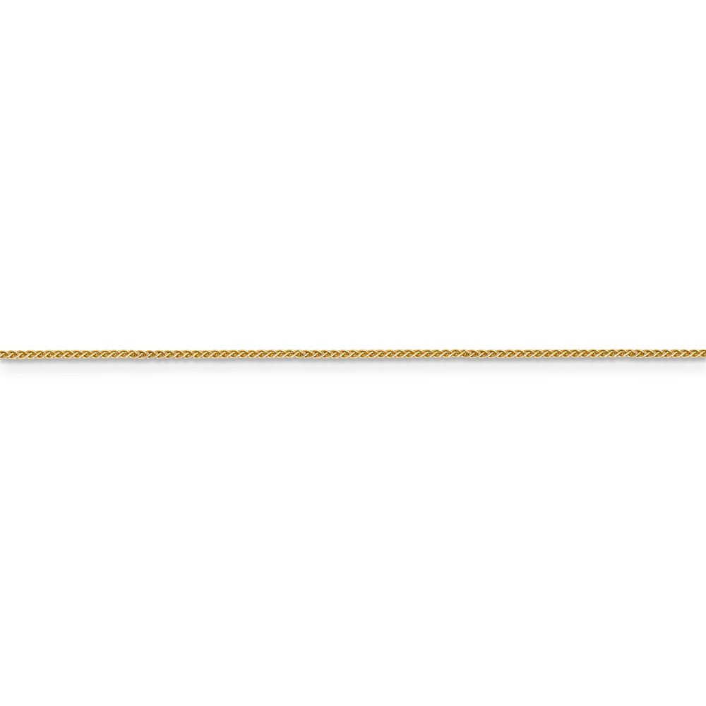 Real 14kt Yellow Gold .80mm Spiga with Lobster Clasp Chain Chain Bracelet; 6 inch; for Adults and Teens; for Women and Men