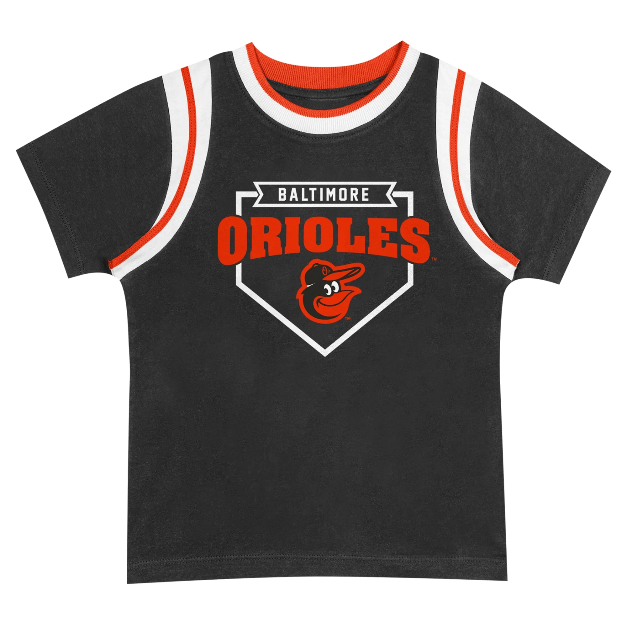 Infant Fanatics Branded Black/Gray Baltimore Orioles Bases Loaded T-Shirt & Shorts Set