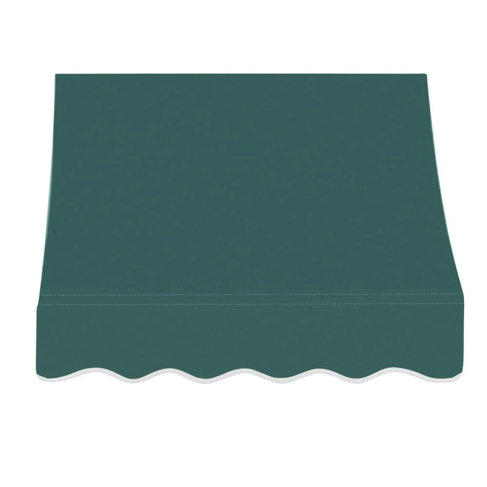 Awntech 4.375 ft Nantucket Fixed Awning Acrylic Fabric, Forest