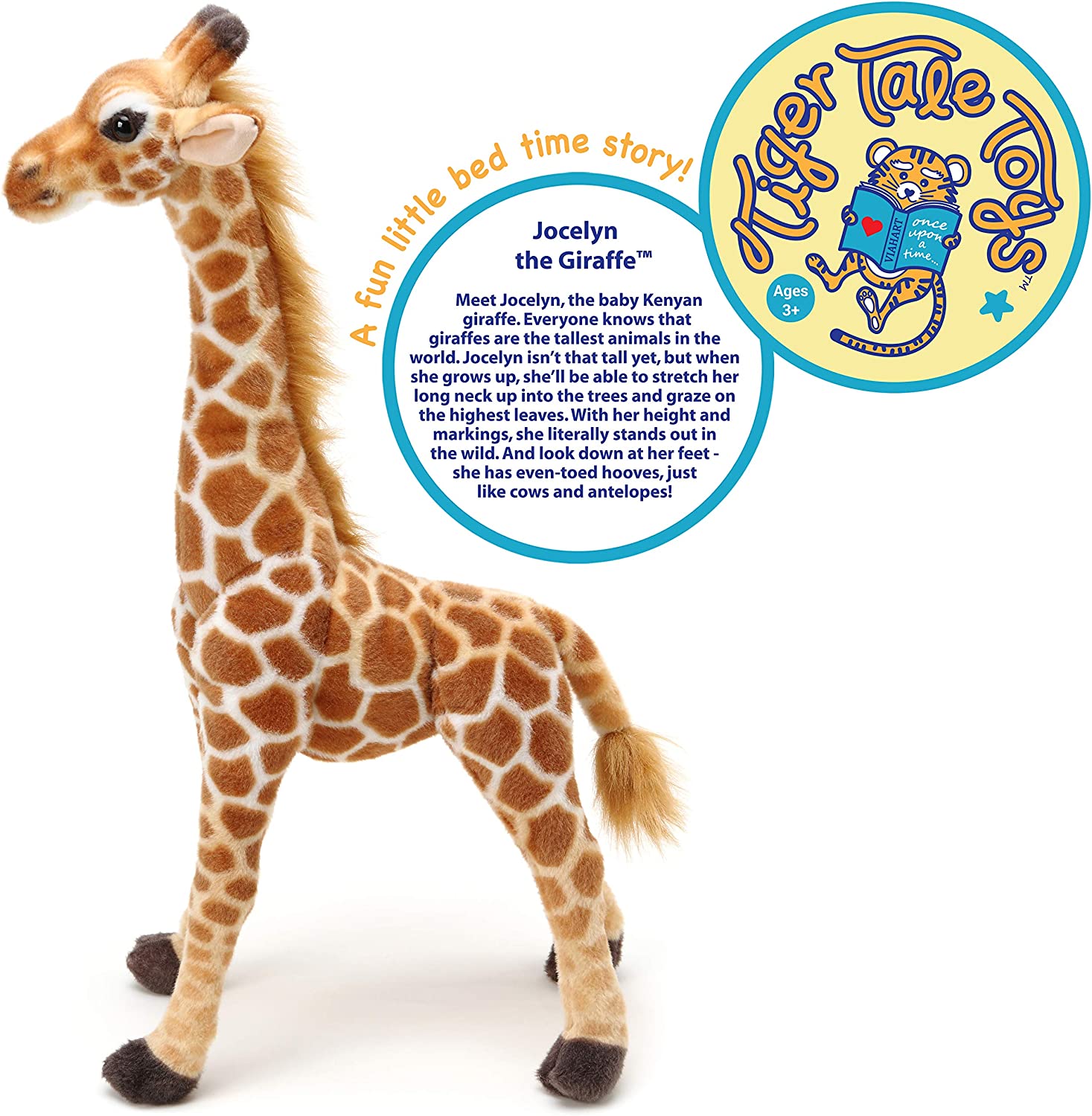 Jocelyn The Giraffe - 22 Inch Tall Stuffed Animal Plush - by Tiger Tale Toys