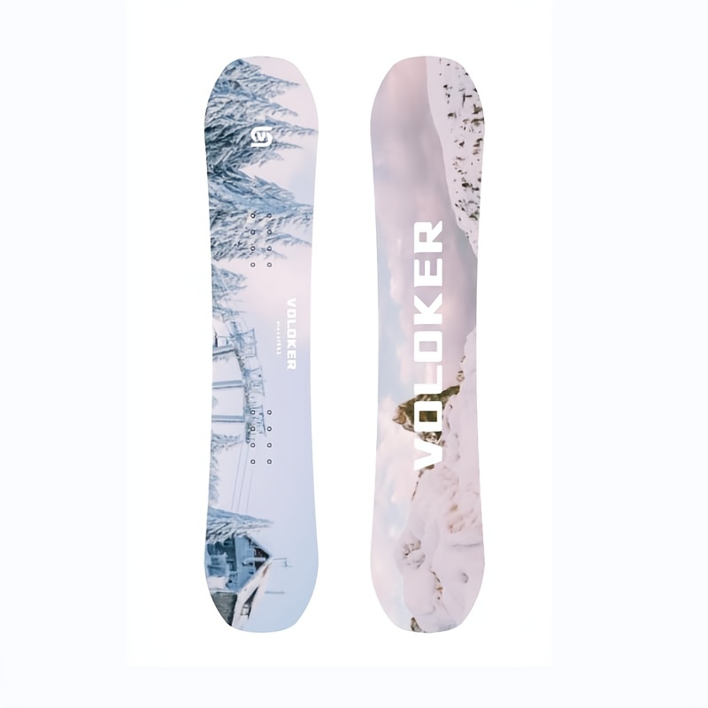 Durable White Snowboard for All-Around Performance and Skiing Fun