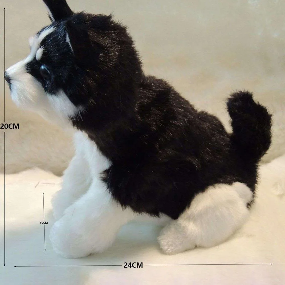 Alvage Plush Puppy Dog,Electronic Interactive Toy Walking,Barking,Wagging Tail,Stretching Puppy Dog Gifts for Kids (Husky Dogs)