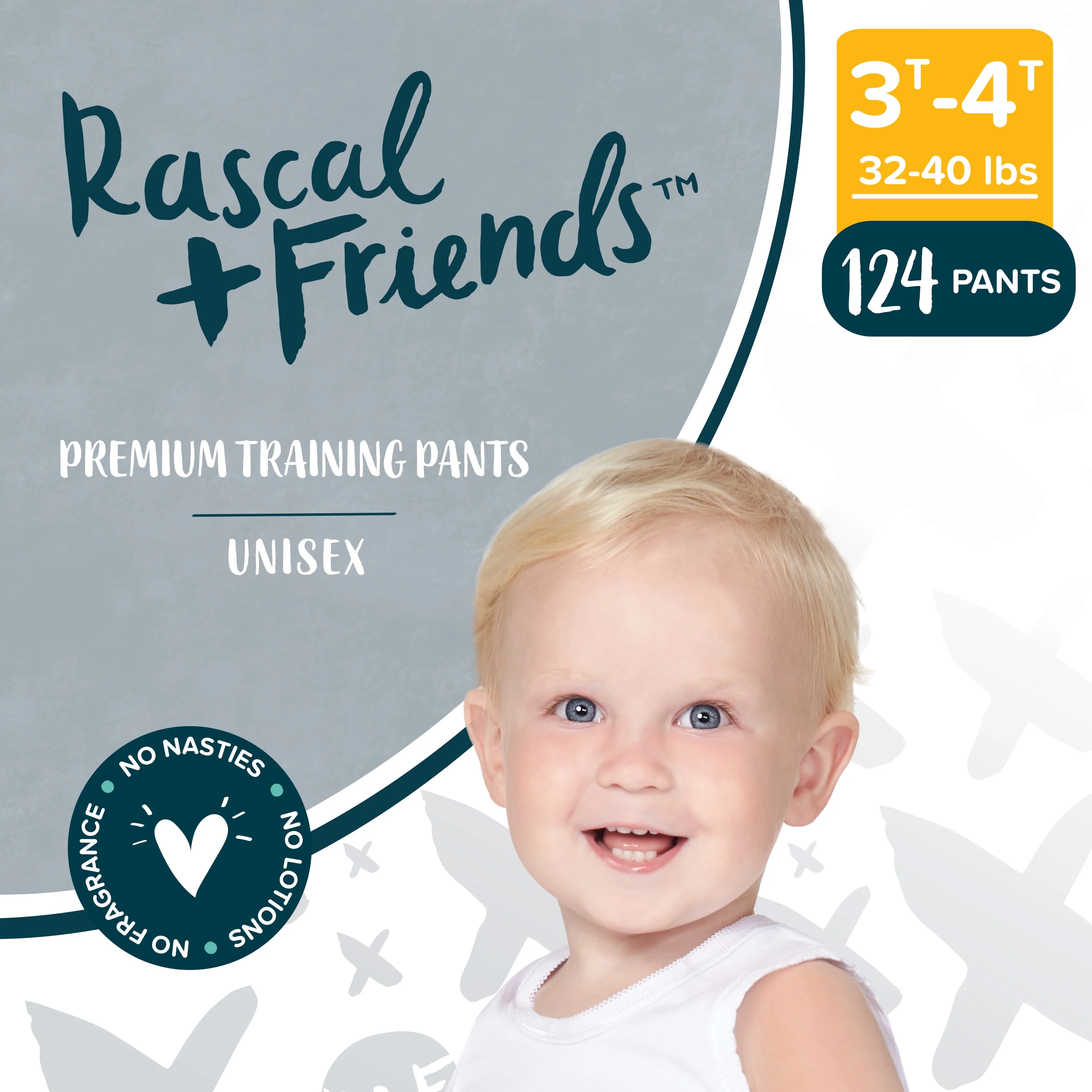Rascal + Friends Premium Training Pants 3T-4T, 124 Count (Select for More Options)