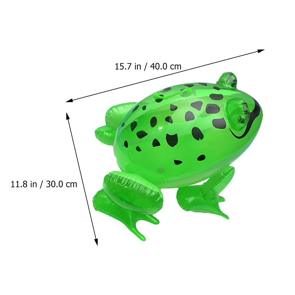 4 Pcs Luminous Inflatable Frog Toys Party Luminous Frogs Decor Funny Toy Blow Up Toy Stag Animals Plaything Child