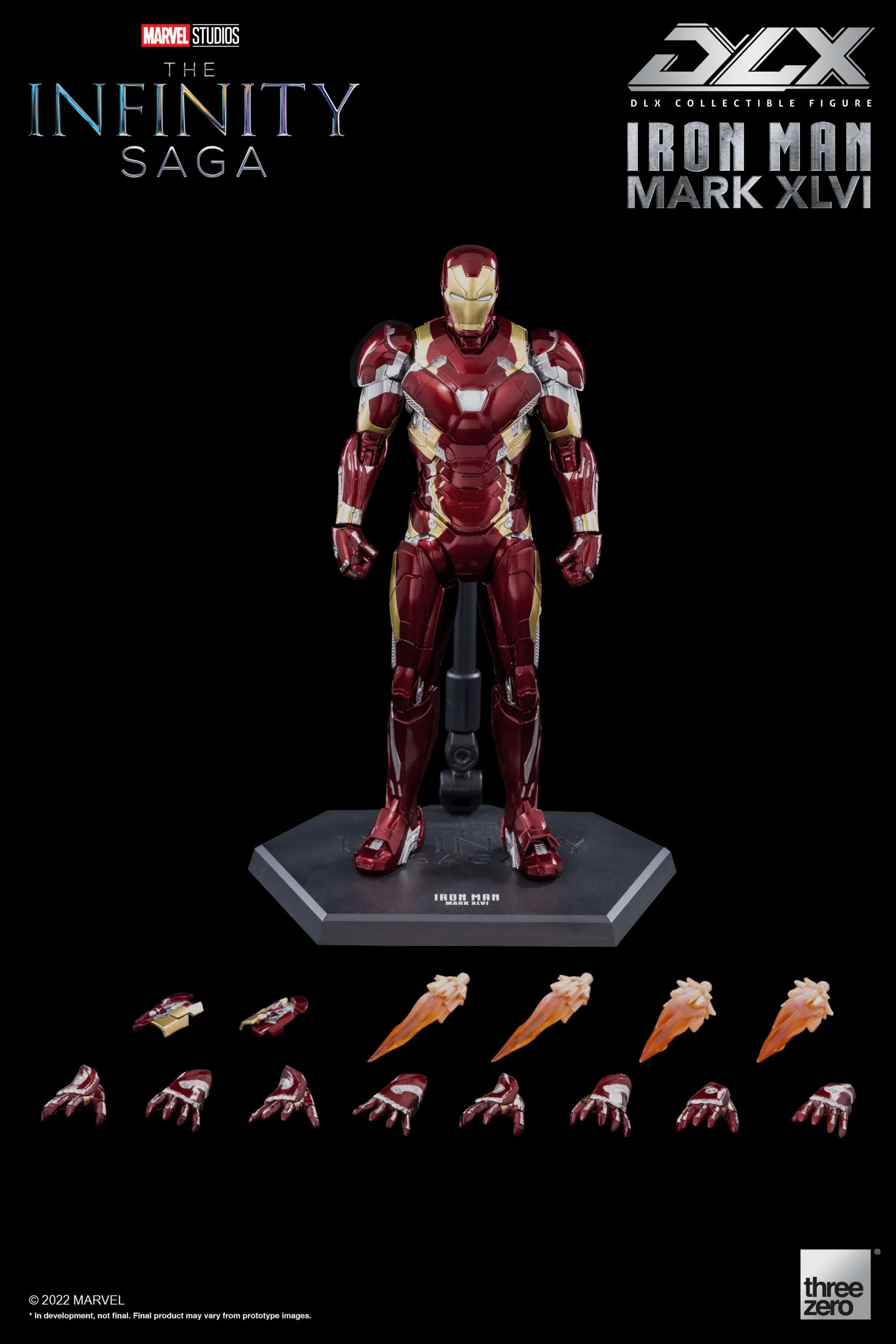 Iron Man Mark 46 1:12 Scale Figure | Threezero The Avengers Infinity Saga DLX