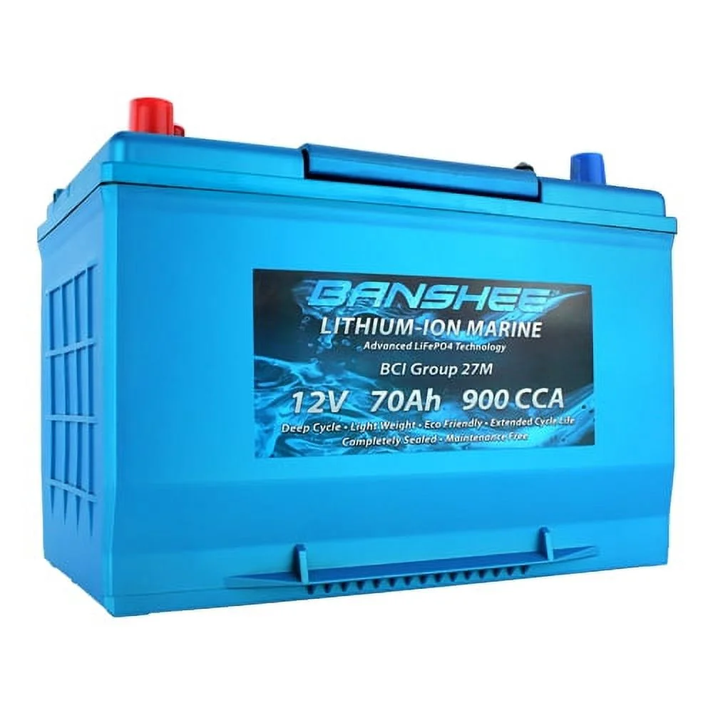 Banshee 36V Lithium Deep Cycle Marine Battery Group 27 - 3 Pack