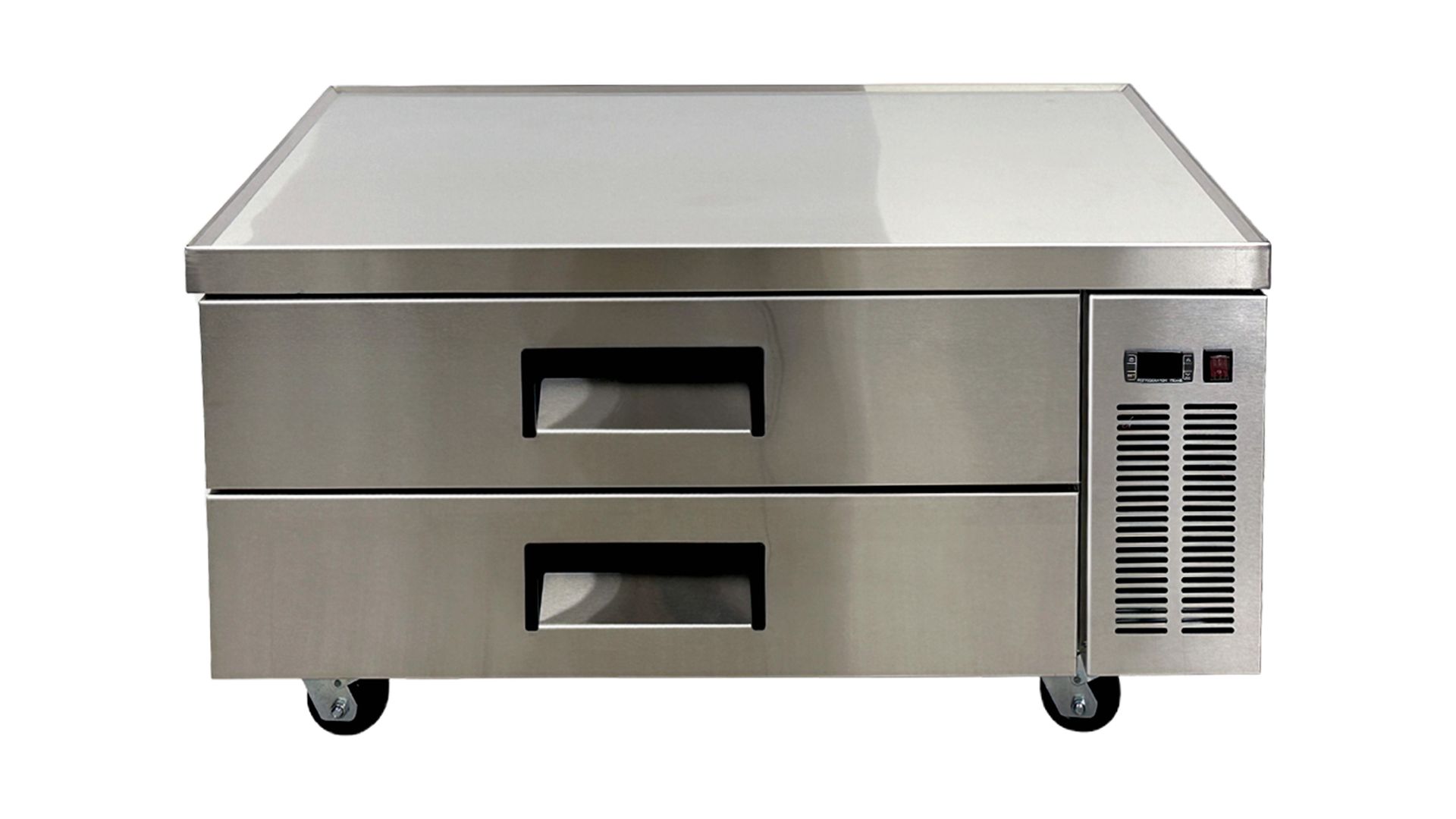 48 in. Chefs Base Stainless Steel Commercial Refrigerator, 9.6 Cu. ft.