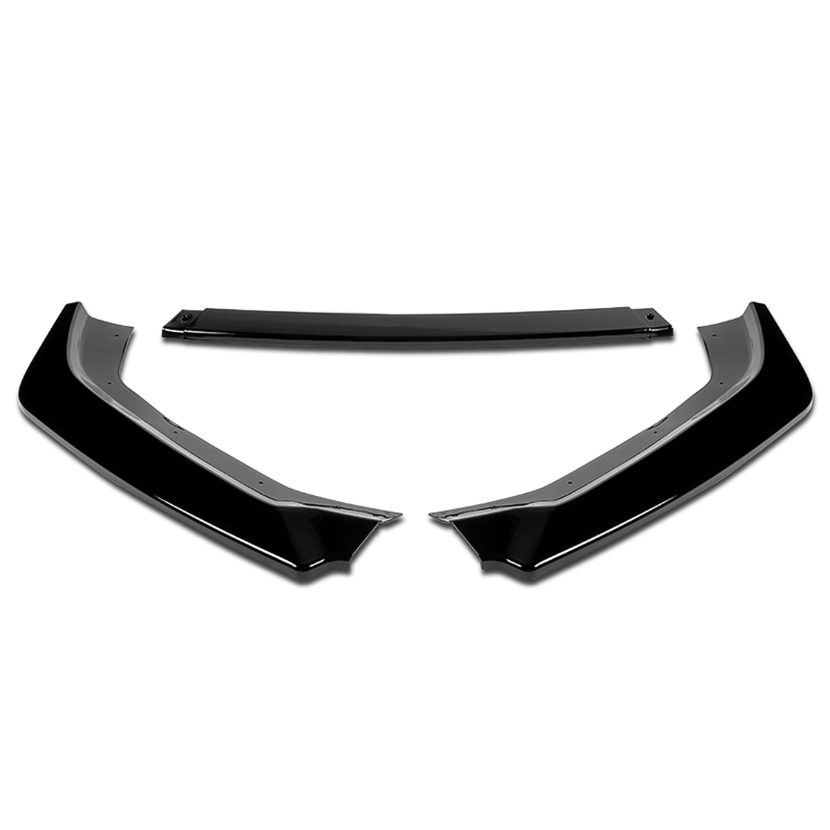 For 2013 to 2016 Subaru BRZ 3Pcs Gloss Black Finish CS-Style Car Front Bumper Lip Guard Body Kit 14 15