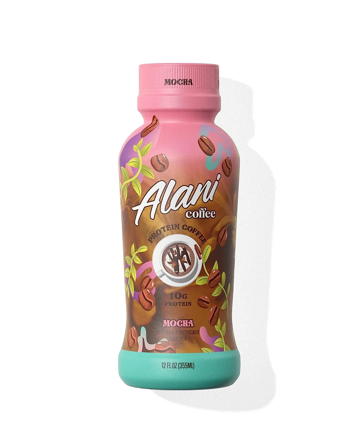 Alani Nu Protein Coffee, 100Mg Caffeine, 10G Protein, Naturally Flavored, Mocha, Only 90 Calories Per 12 Fl Oz Bottle (Pack Of 12)