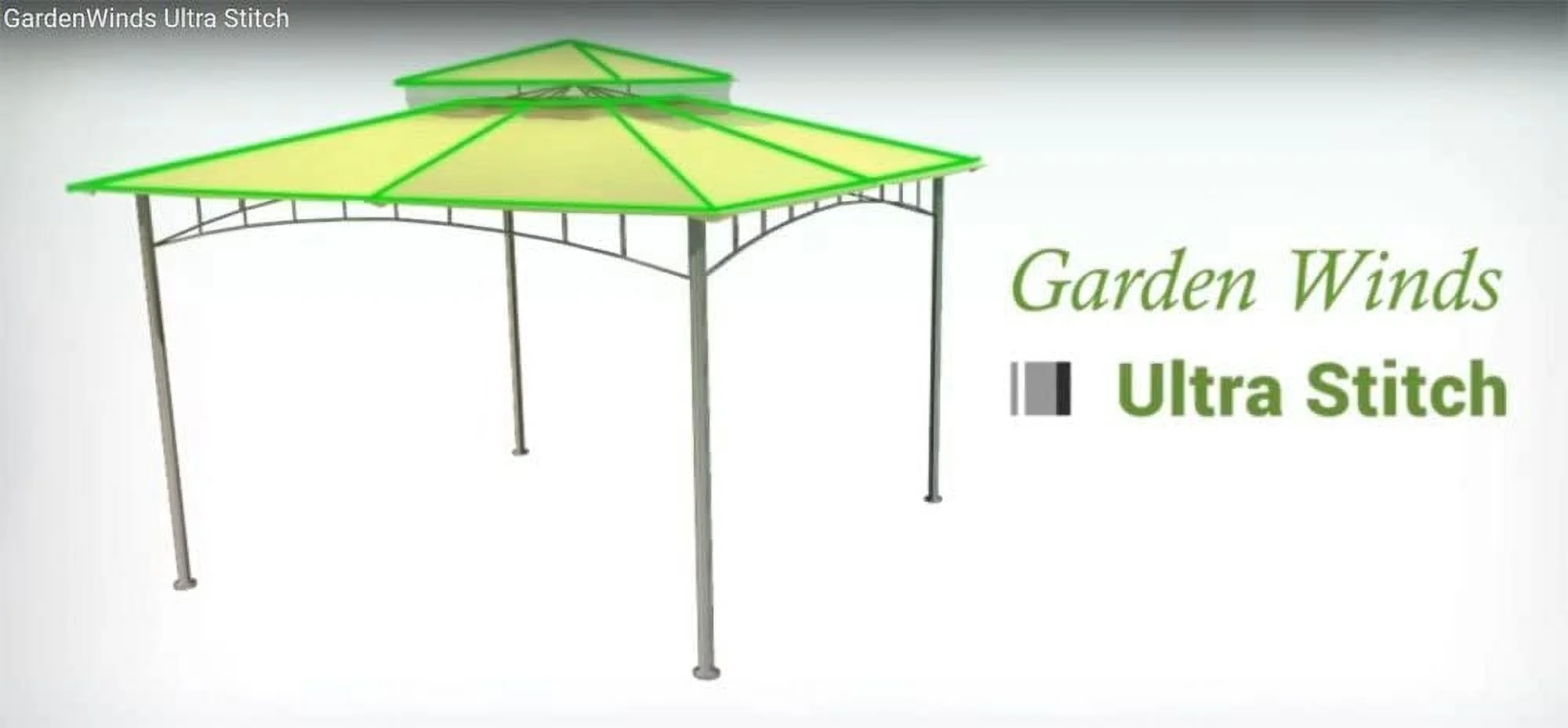 Replacement Canopy Top Cover For The Grill Gazebo L-GG004PST-F And A103002000 - Riplock 350