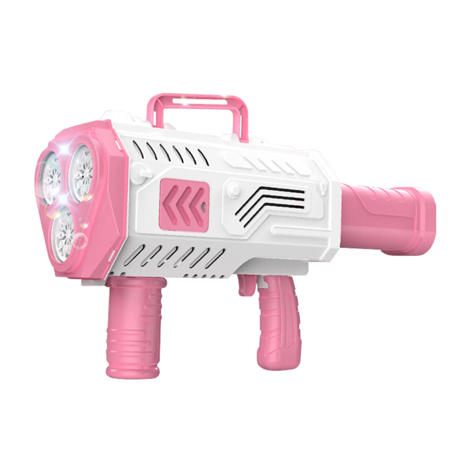 Jianshyue Full Automatic Gatling Large Bubble Machine Children's 30 Hole Two Cylinder Electric BubbleY2208255572