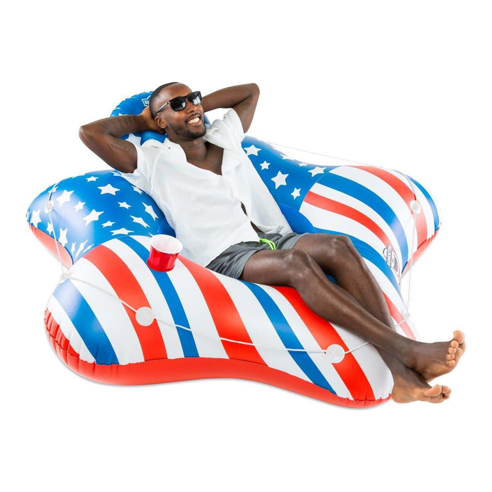 BigMouth 22-BRR-4145 Inflatable Giant Patriotic Star Pool Float