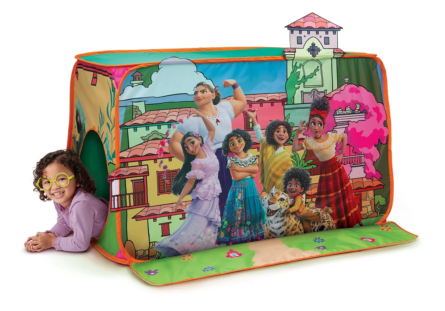 Disney’s Encanto Casa Madrigal Play Tent with Toy Light Up Candle & Mirabel’s Glasses for Kids Ages 3+