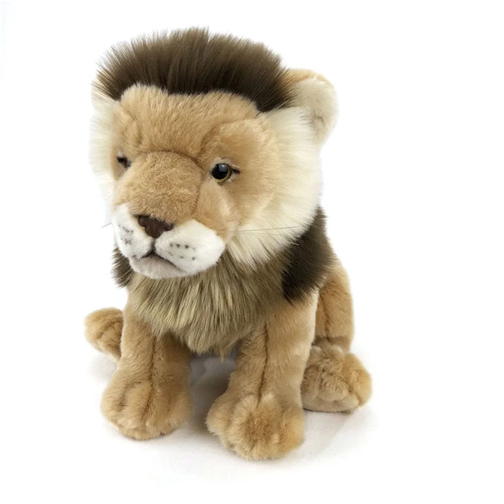 Sanwood Realistic Lion Animal Soft Plush Stuffed Doll Kids Toy Gift Home Sofa Decoration, Dolls & Stuffed Toys