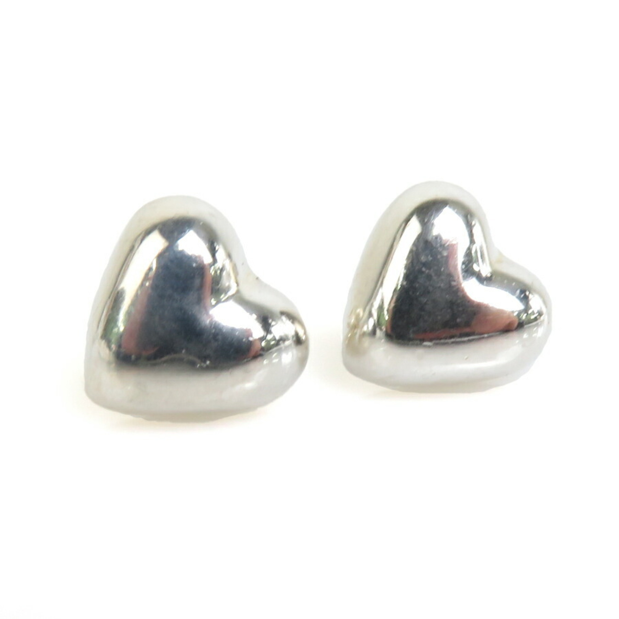 Pre-Owned Tiffany TIFFANY&Co. Earrings Heart Silver 925 Women's (Good)
