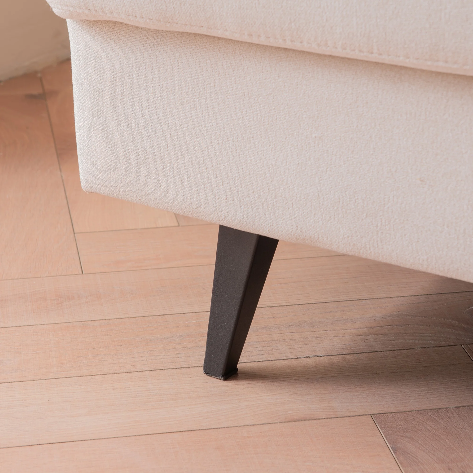 Momspeace Futon Sofa Couch Upholstered Loveseat High Resilience Sponge Couches for Living Room,Apartment - Beige