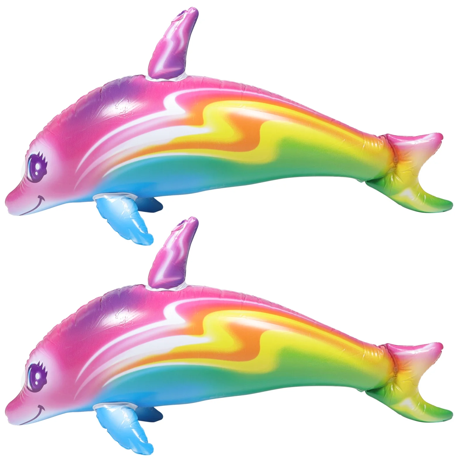 Inflatable Dolphin, 2pcs Big Inflatable Dolphin Toys Outdoor Toys for Party Games Pool Party Favors