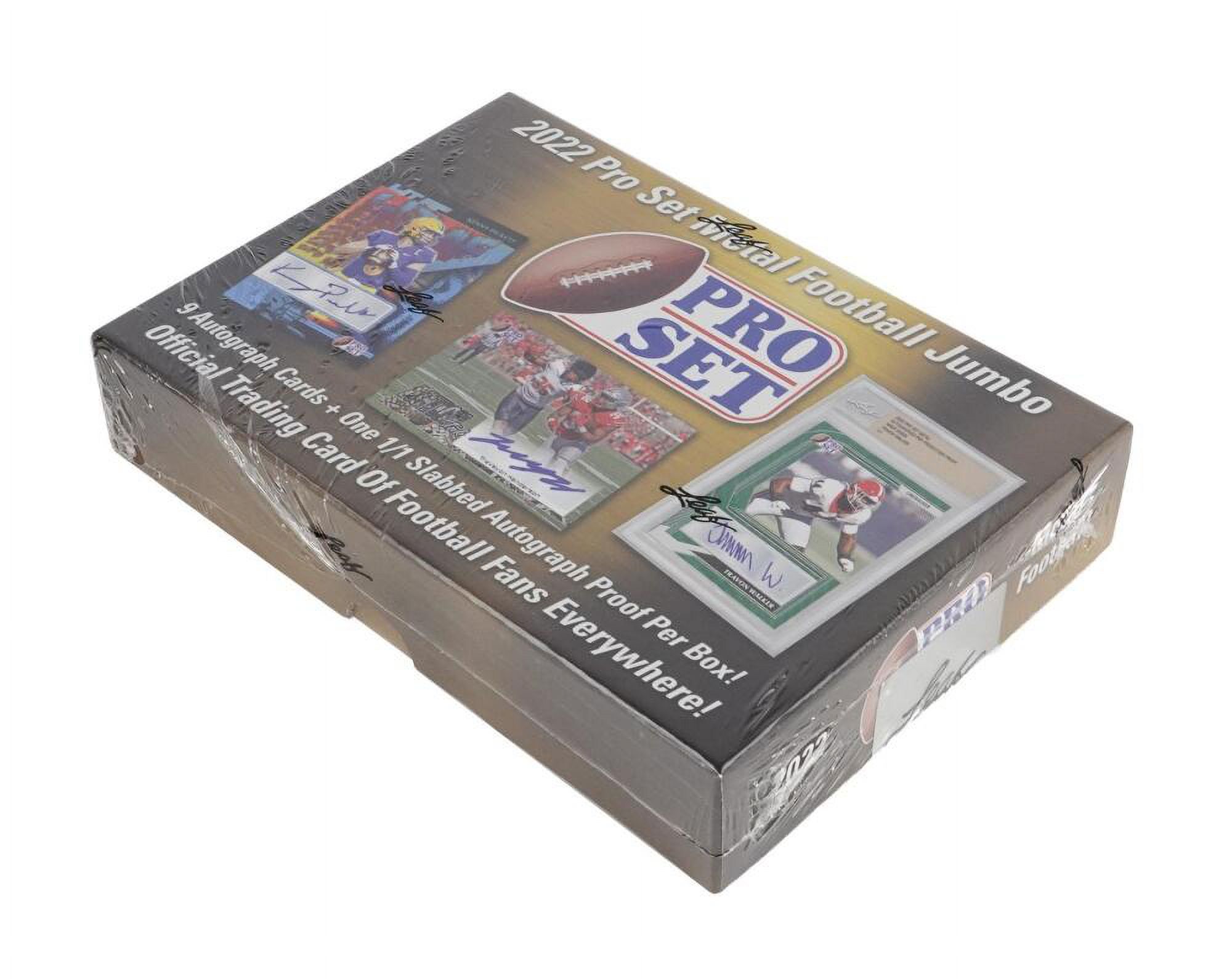 2022 Leaf Pro Set Metal Football Jumbo