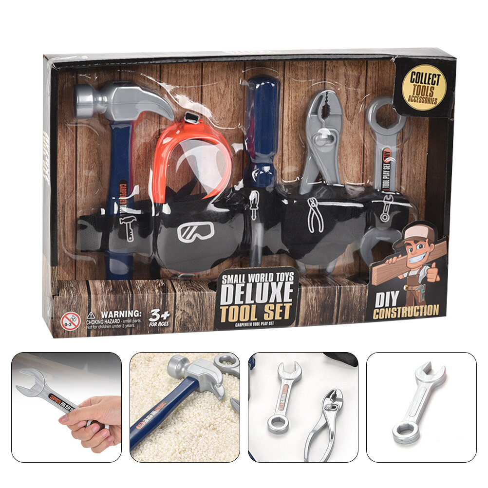 FRCOLOR 1 Set of 6PCS Funny Kids Play House Toy Simulation Repair Tool Boy DIY Toy