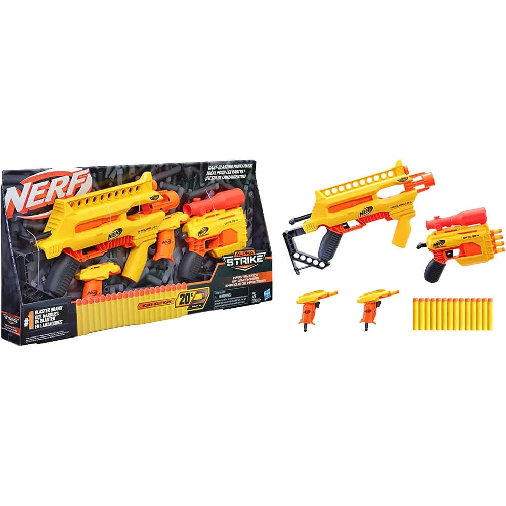 Hasbro E8964 Nerf Alpha Strike Infantry Blaster Pack