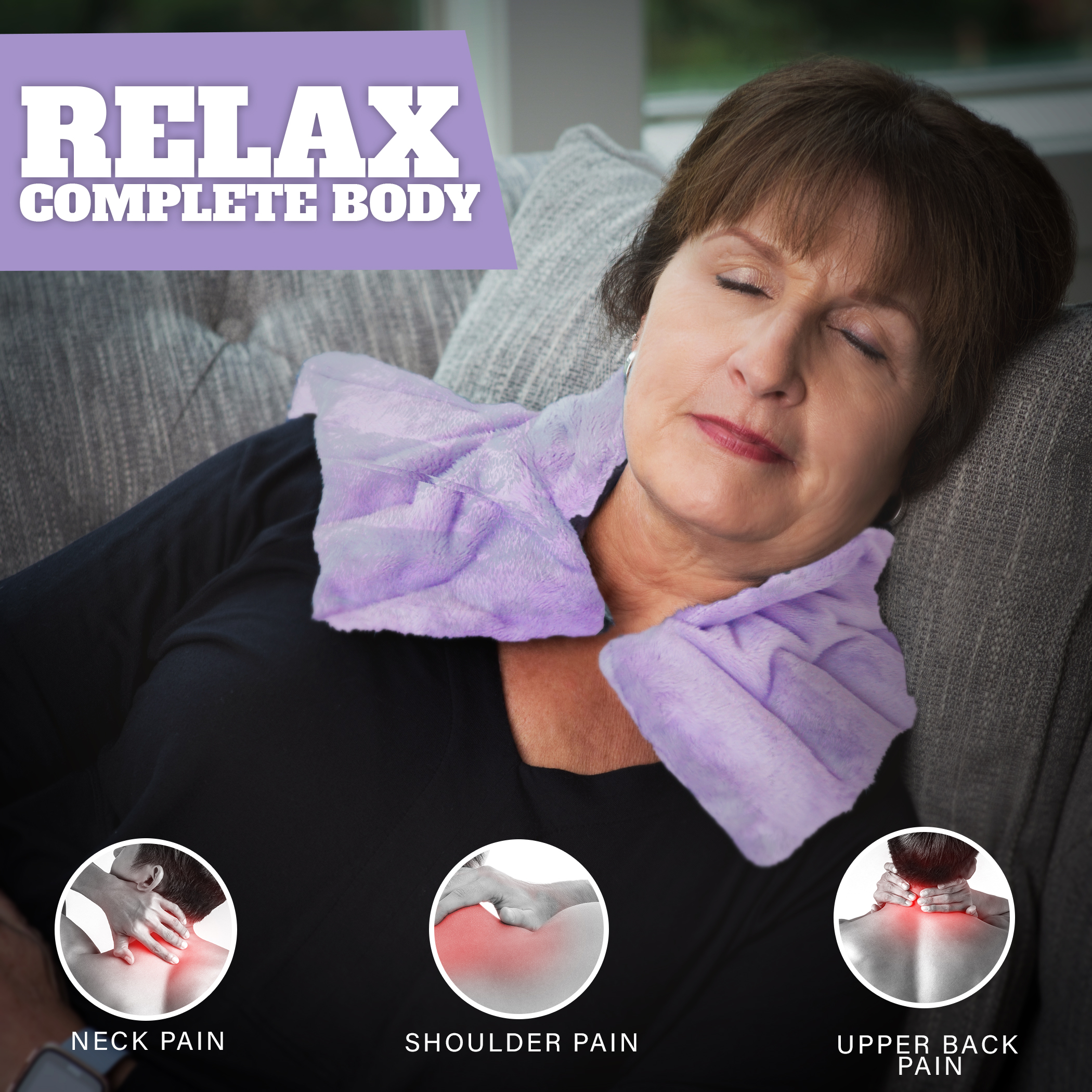 Herbal Concepts HCNSCL Herbal Neck & Shoulder Wrap - Lavender