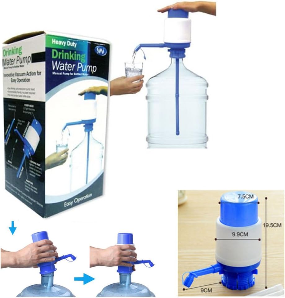 5 Gallon Bottled Drinking Water Hand Press Manual Pump Dispenser Jug Home Office