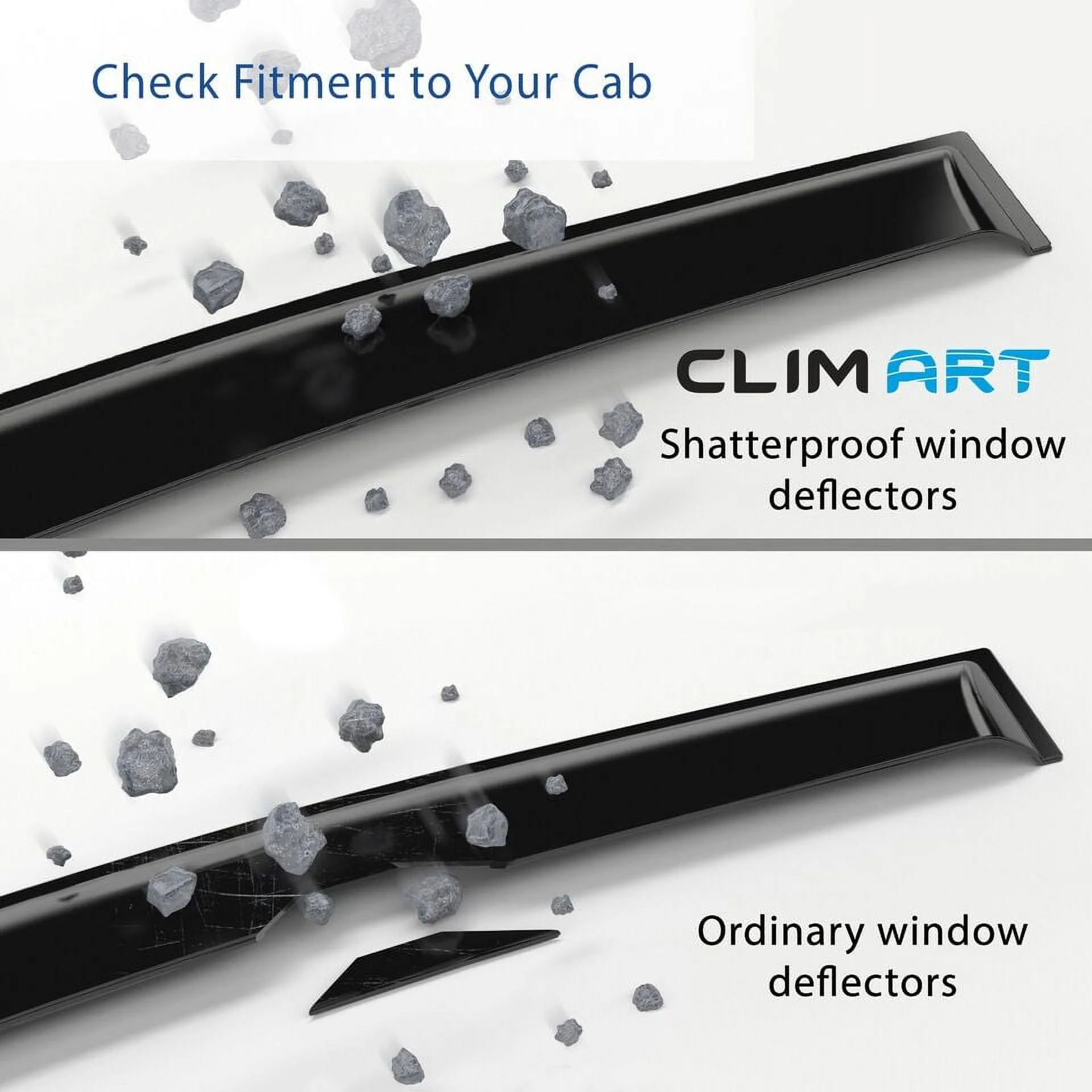 CLIM ART in-Channel Incredibly Durable Rain Guards for Subaru Impreza 2017-2023 Hatchback, Original Window Deflectors, Vent Window Visors, Vent Deflector, 4 pcs. - 617204