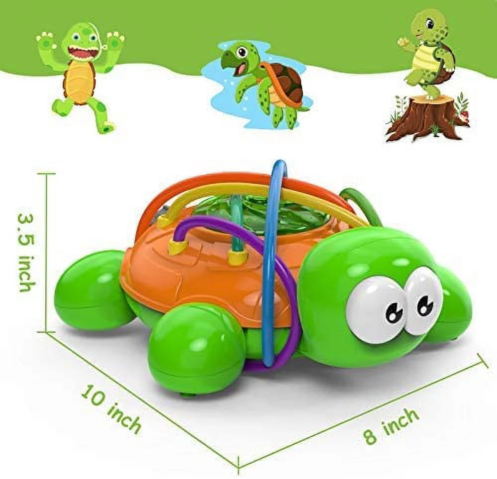 Outdoor Water Sprinkler for Kids and Toddlers Backyard Spinning Turtle Sprinkler Toy Wiggle Tubes Spray Splashing Fun for Summer Days Sprays Up to 8ft High Attaches to Garden Hose