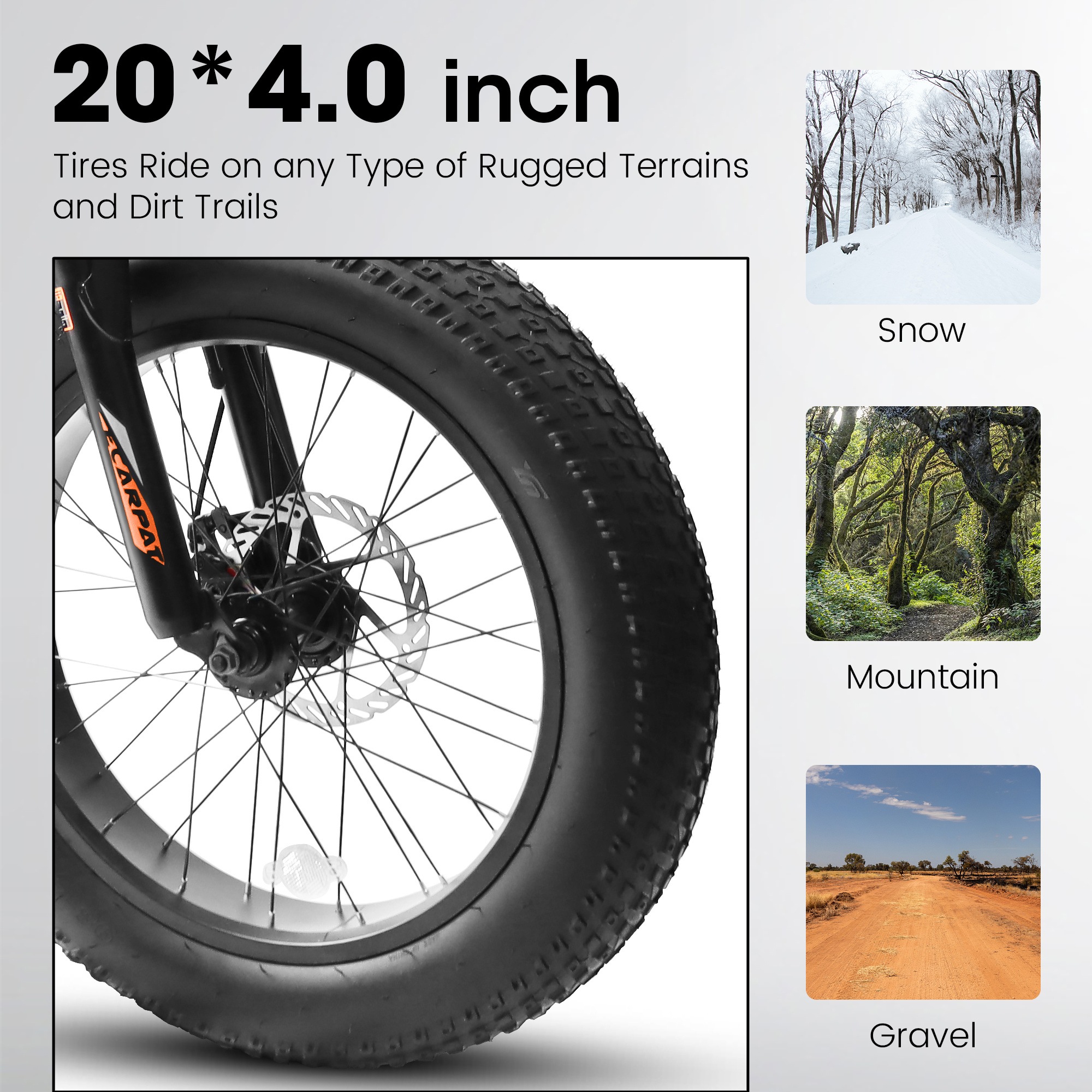 All-Terrain Fat Tire Bike with Shimano 7-Speed - 50.71 - Conquer any terrain with ease on this top-of-the-line bike!