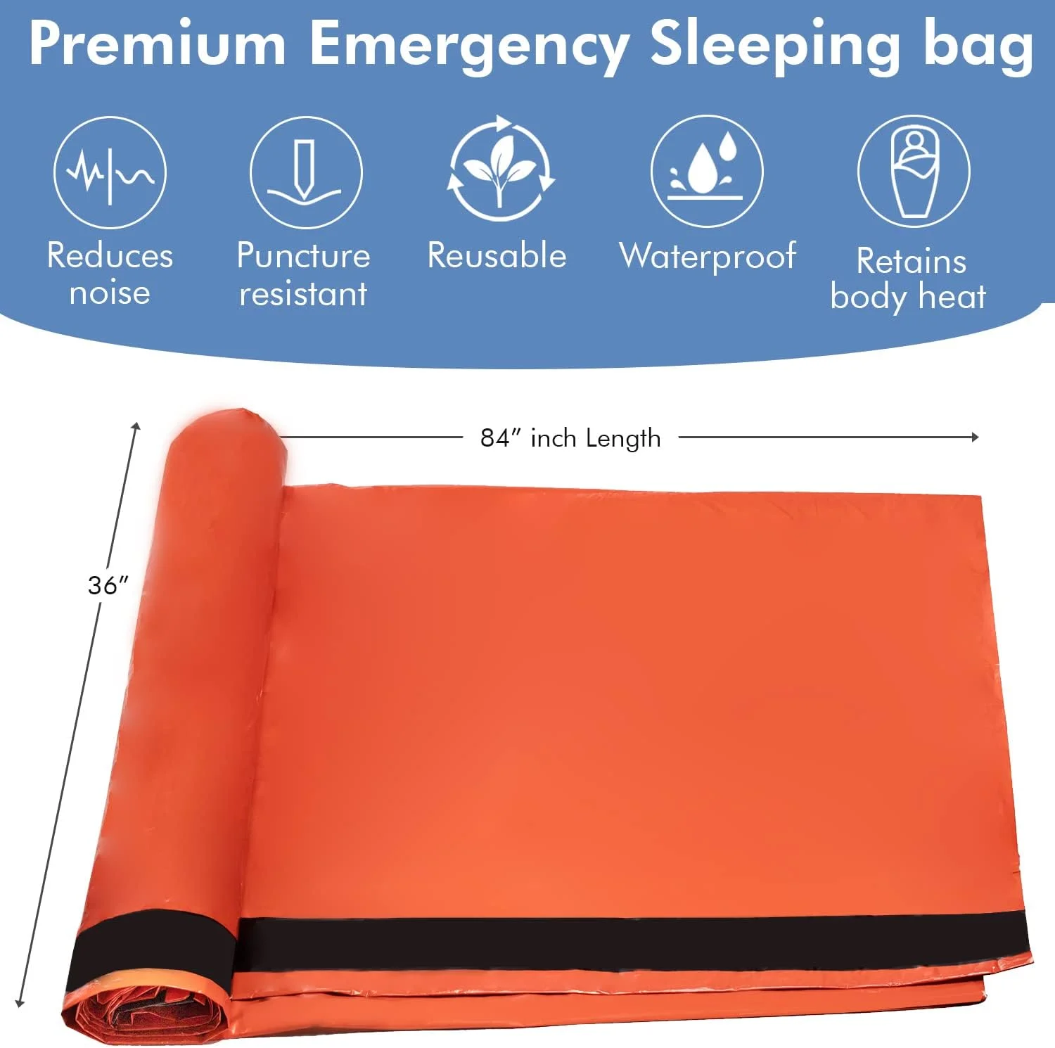 Emergency Survival Sleeping Bag 5 Pack, 84