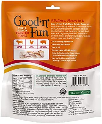 Good ’n’ Fun Triple Flavor Twisted Ropes, 6 Count