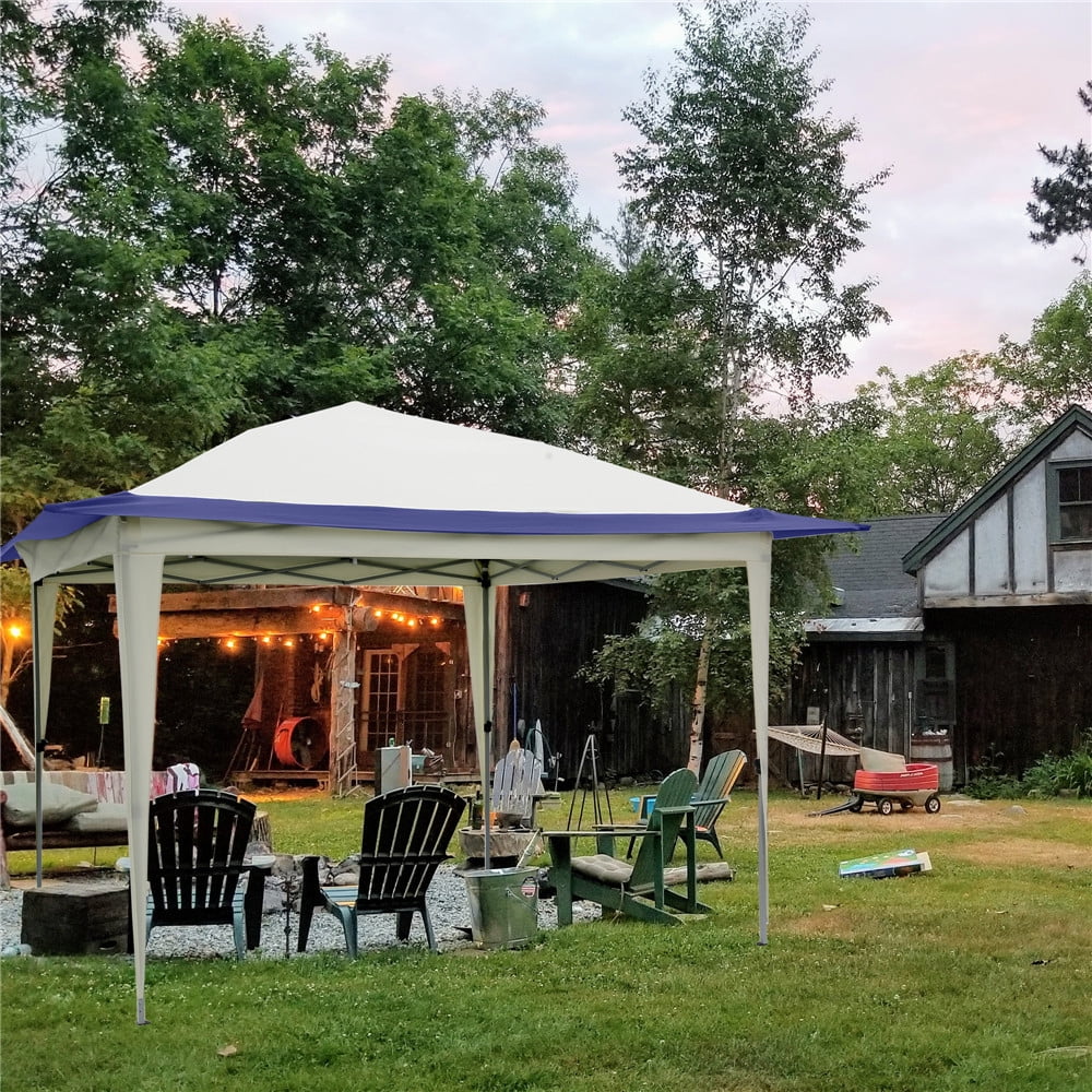 Outdoor Canopy Tent 12 x 12 Ft Pop Up Gazebo Tent with Carry Bag for Lawn Wedding Party