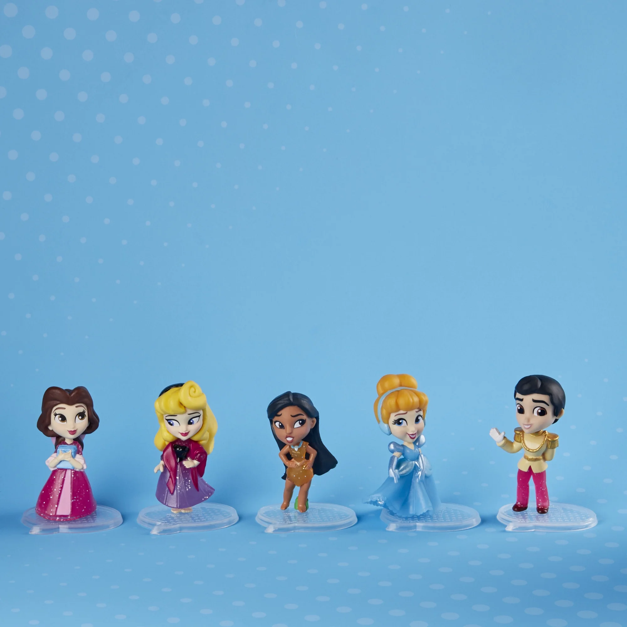 Disney Princess Comics Glitter Doll Playset, 5 Pieces