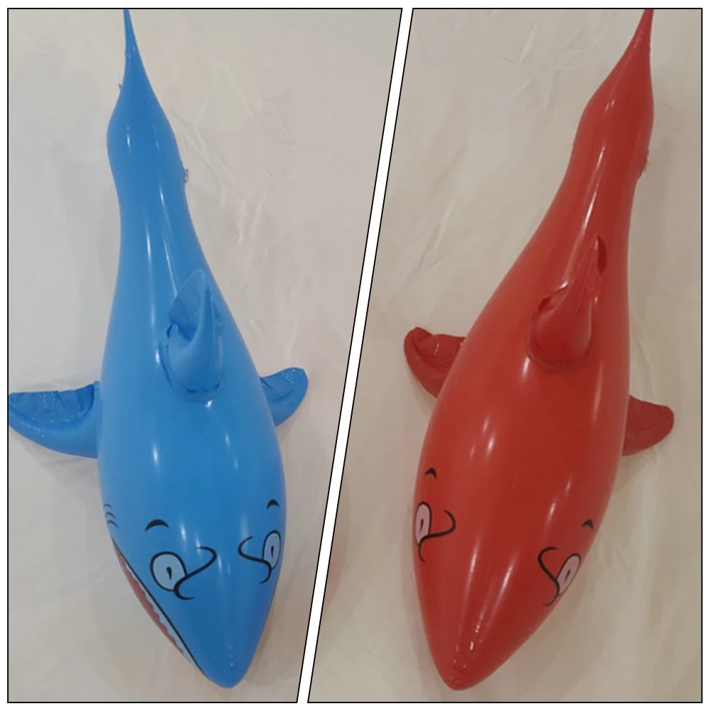 9 Pcs Inflatable Shark Tropical Toy Kid Outdoor Toys Childrens Stuffed Blow Air Animal Pvc Pool Party