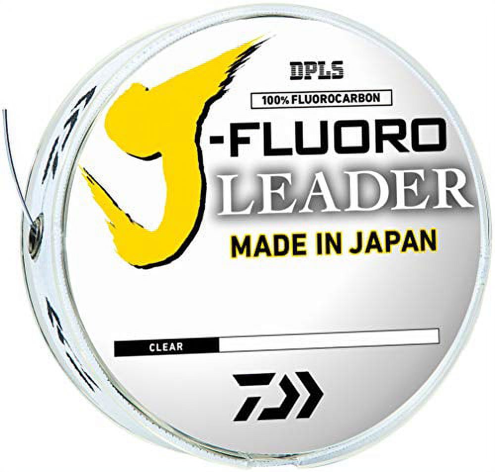 Daiwa 50 Yard 100% Fluorocarbon J-Fluoro Fishing Leader - 80 lb. Test - Clear
