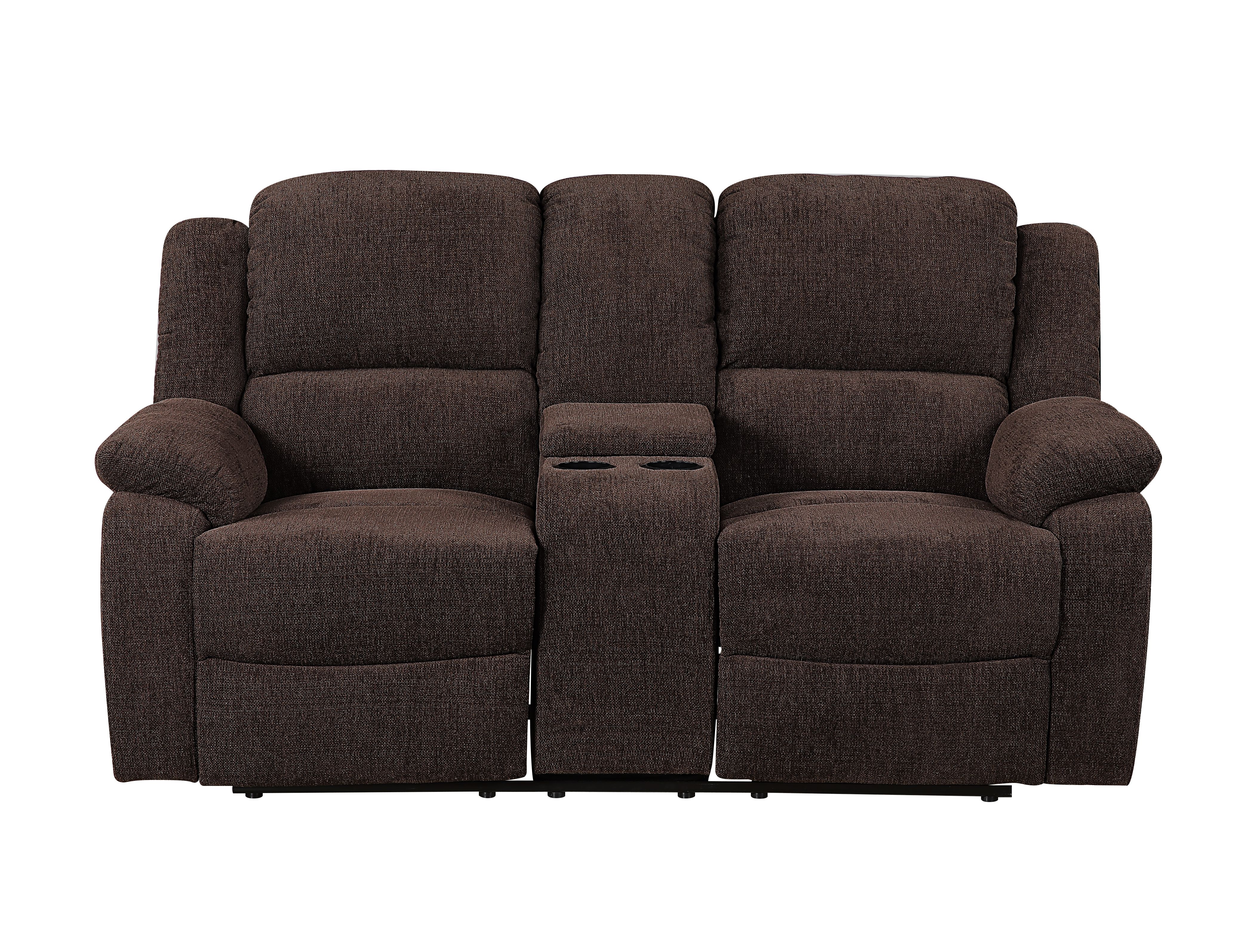 Madden Loveseat w/Console (Motion), Brown Chenille 55446