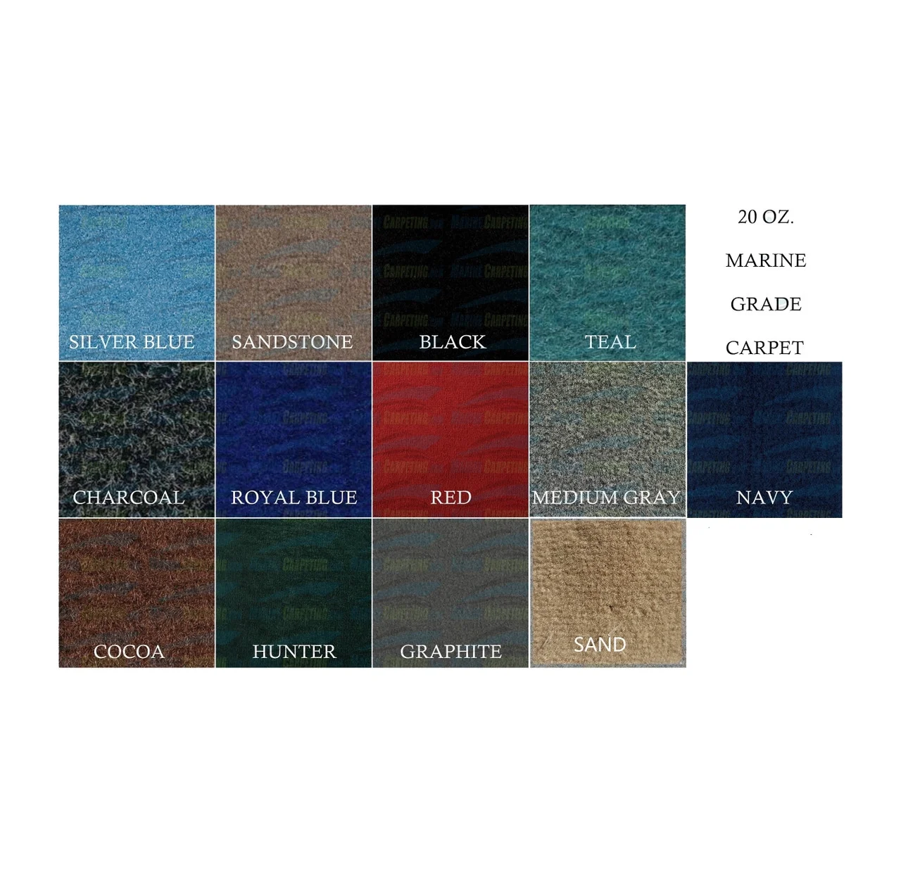 Sandstone 20 oz. Boat Trailer Bunk Carpet 12' x 12