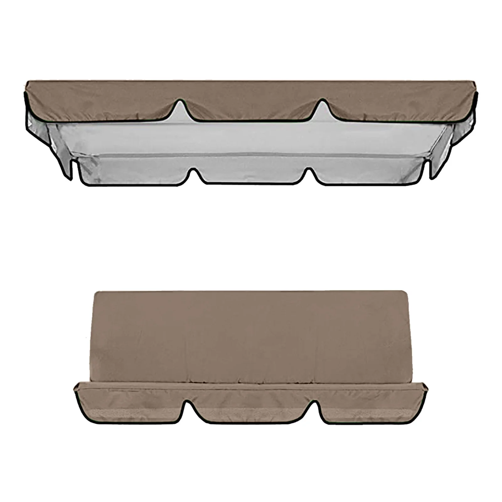 Outdoor Courtyard Swing Ceiling Cover Awning Rain Cover Replacement Cloth Yutnsbel