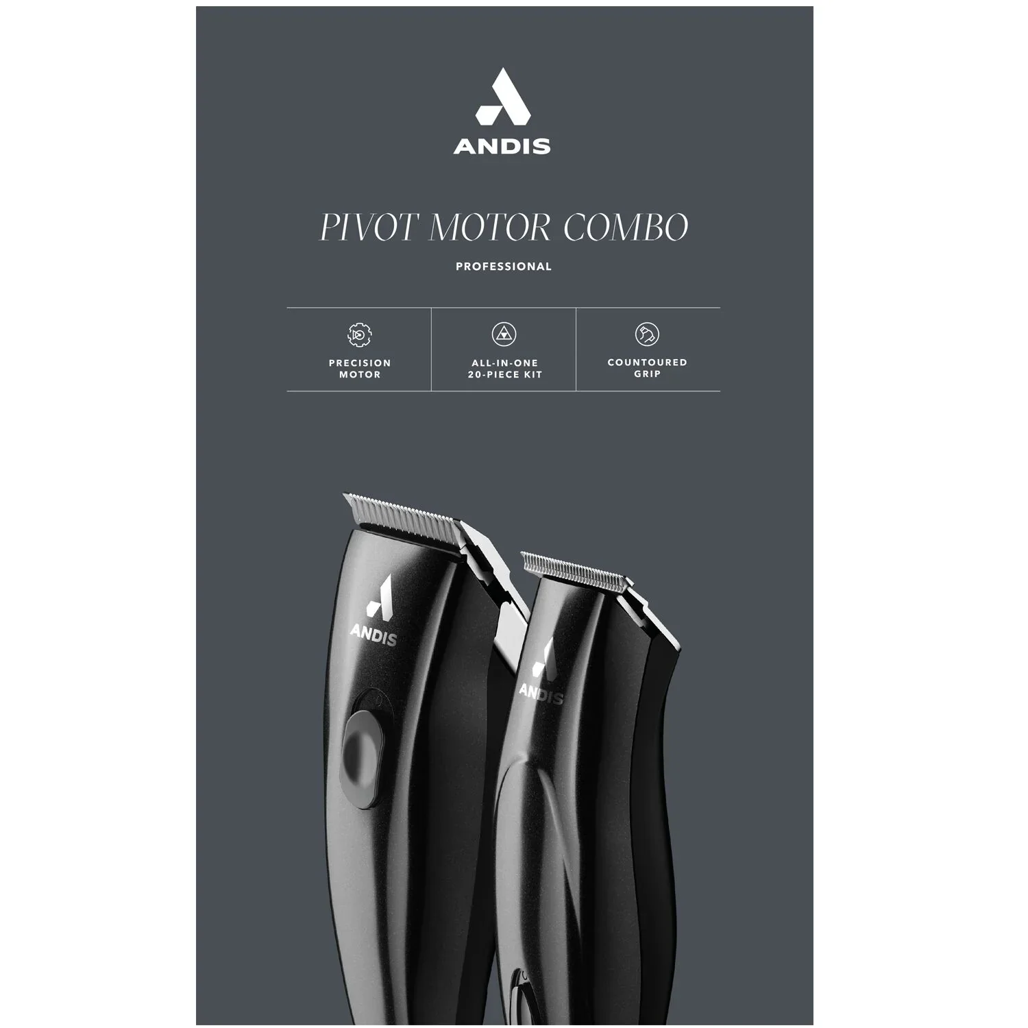 Andis Professional Pivot Motor Combo 24810 SpeedMaster Clipper PivotPro Trimmer