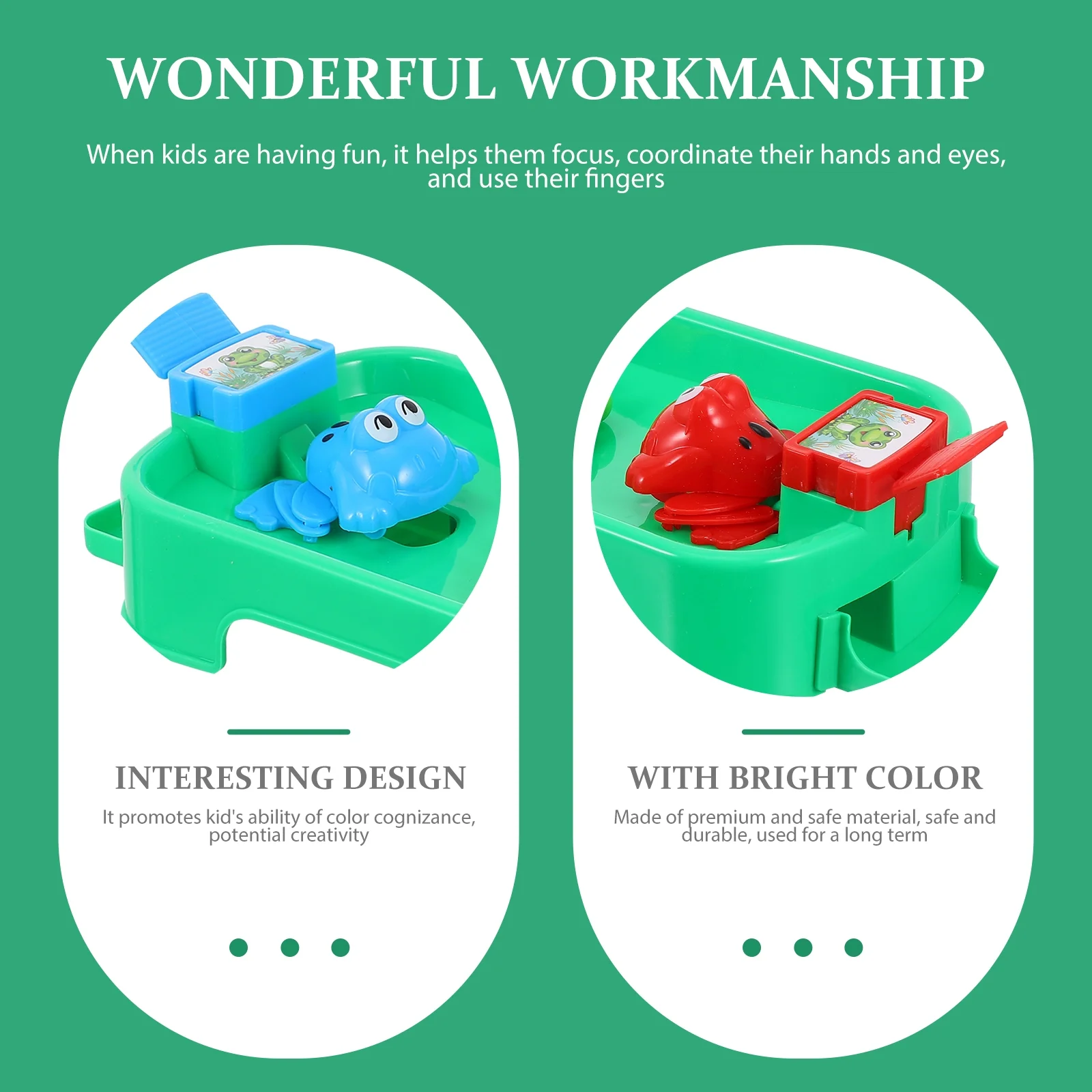 Parent-child Interactive Games Kids Plastic Toy Funny Children’s Toys Frog Educational Hungry Feeding Frogs Swallowing Beads