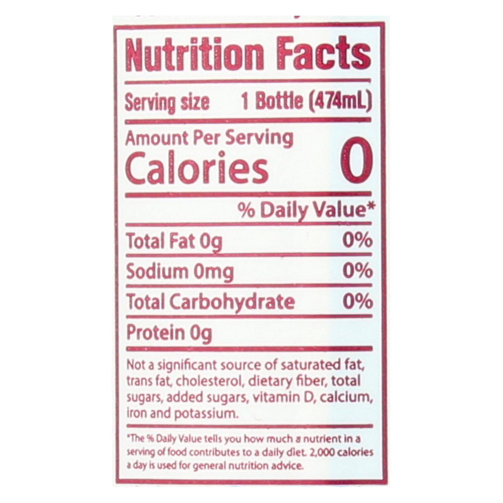 Hint Raspberry Water - Raspberry - Case of 12 - 16 Fl oz.