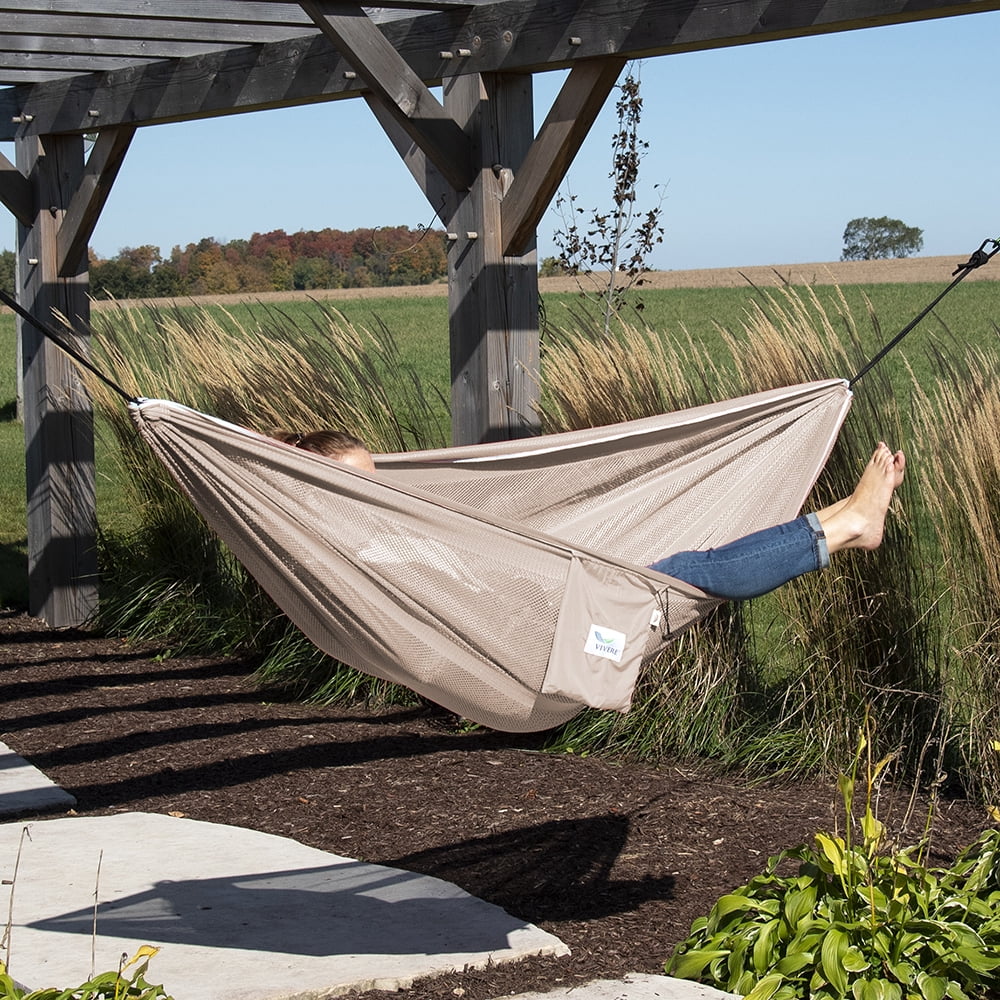 Mesh Double Hammock - Sand/Sky (Polyester)
