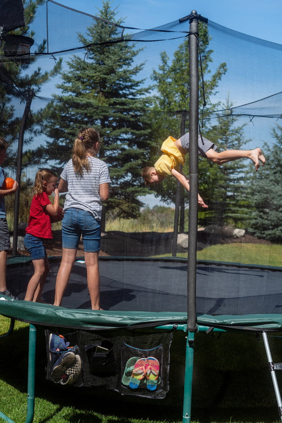 TrampolinePro Trampoline Jumping Mat 14' Round Frame Having 88 Rings, Works with 7