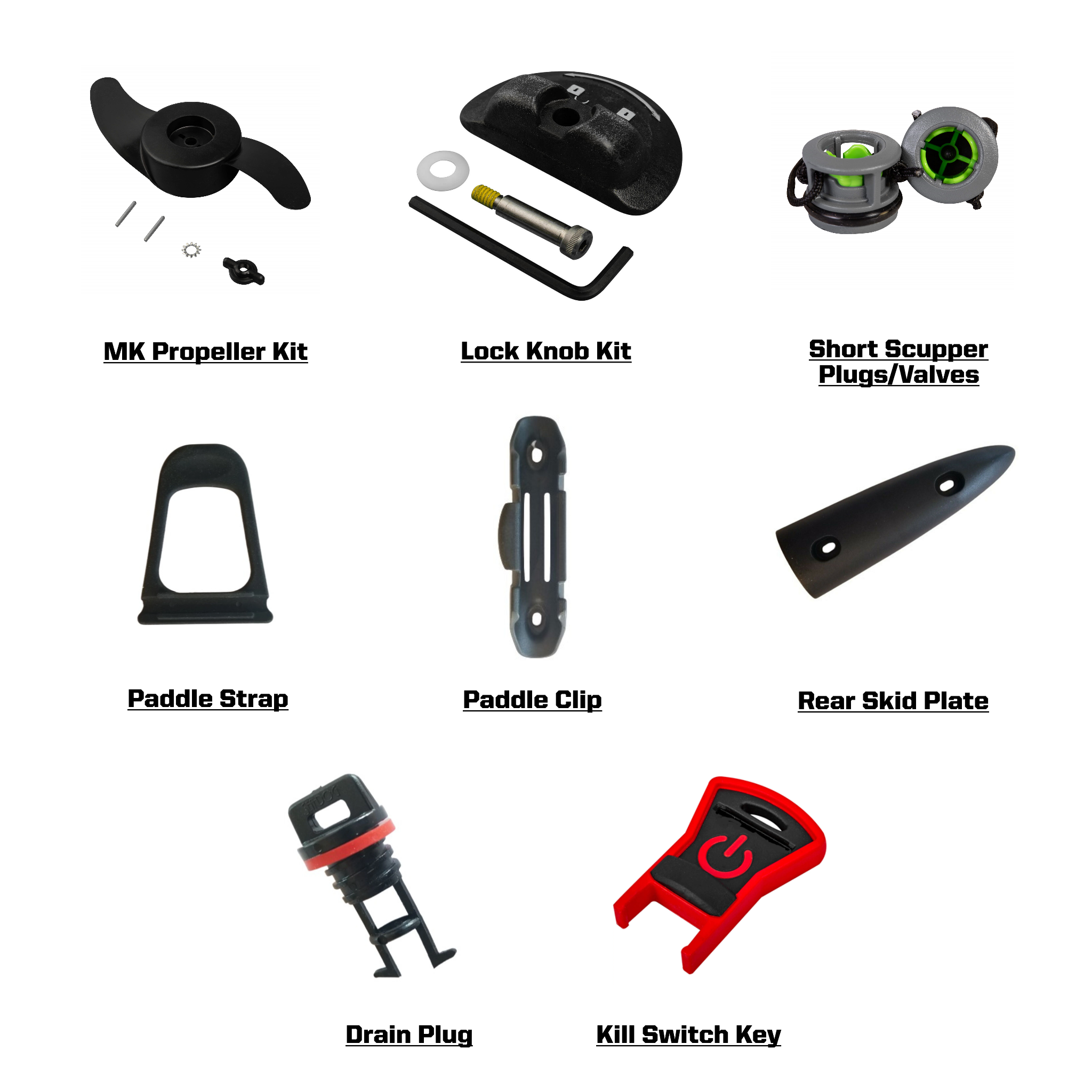 Old Town Sportsman 106 Powered by Minn Kota Replacement Parts Kit